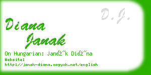 diana janak business card